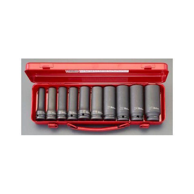 ESCO 1/2”DR/10-27粍 インパクトディープソケット EA164DG エスコ 御手々手道具