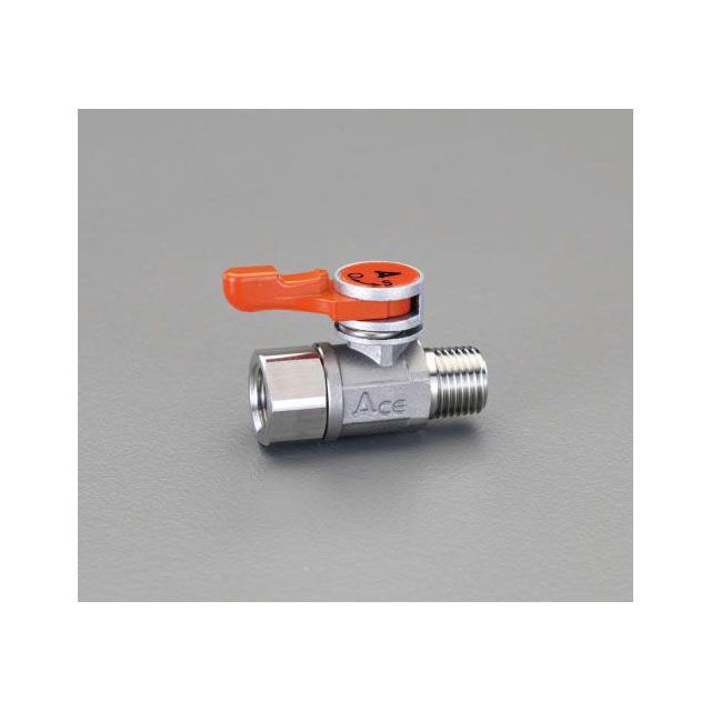 ESCO Rc3/8”xR 3/8” ミニボールバルブ(ステンレス製) EA425CB-3 エスコ 作業場工具