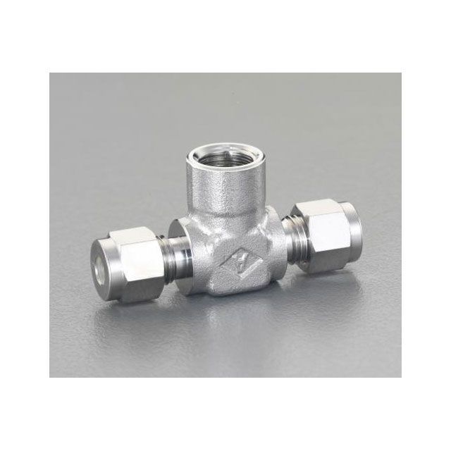 ESCO Rc1/4”x10mmx10mm ユニオン（T型/ステンレス製） EA425CK-102 エスコ 作業場工具