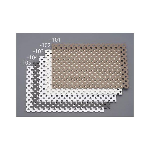 ESCO 910x 605x3.0mm パンチングアルミ複合板（ブラック） EA440HA-144 エスコ 作業場工具