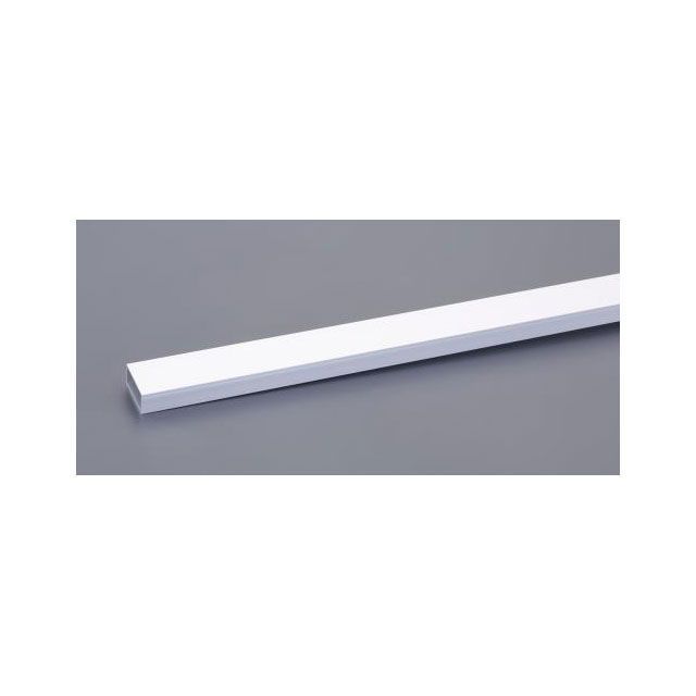 ESCO 30x20mmx1m 軽銀平角導管（しろがね色/ツヤ消/6本） EA440固定ディスク-204 エスコ 制作室手道具