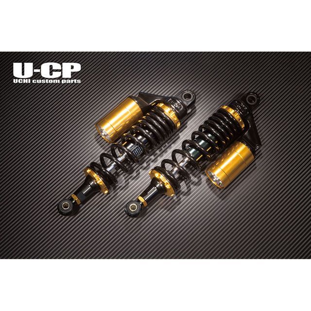 Uchi Custom Parts リアサスペンション スプリング ブラック リング ゴールド UCSUT34BKGDKA42 ウチカスタム リアサスペンション関連パーツ ゼファー750