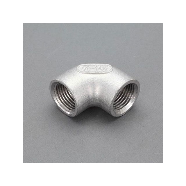 ESCO Rc2・1/2”xRc2・1/2” エルボ（ステンレス鋼製） EA469AC-25A エスコ 仕事場物の具
