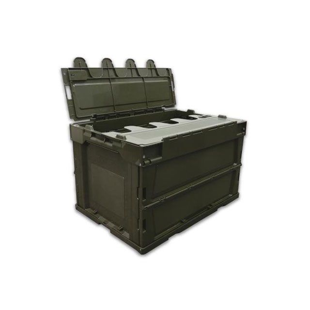 ESCO 530x366x334粍/50.4L 折畳入れもの（OD/蓋付5個） EA506AA-4E 製造業者店卸し資産あり エスコ 制作室手道具