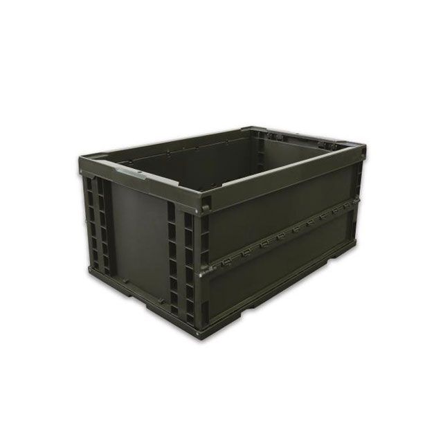 ESCO 649x439x327粍/74.0L 折畳入れもの（OD色/5個） EA506AA-18E 製造業者店卸し資産あり エスコ 制作室手道具