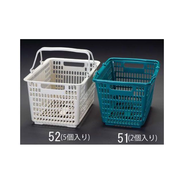 ESCO 429x316x243mm/19.8L バスケット（灰/5個） EA506AB-52 エスコ 作業場工具