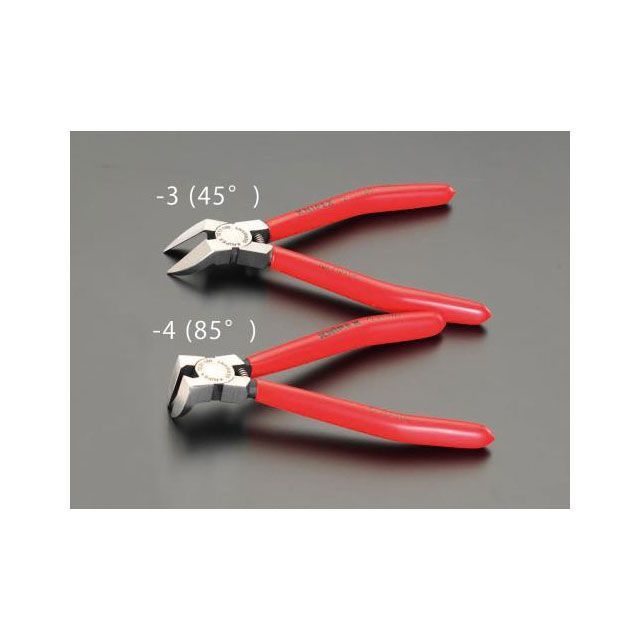 ESCO 160粍 ニッパー・プラスティック用（発条付/45°） EA536KP-3 エスコ 電動手道具