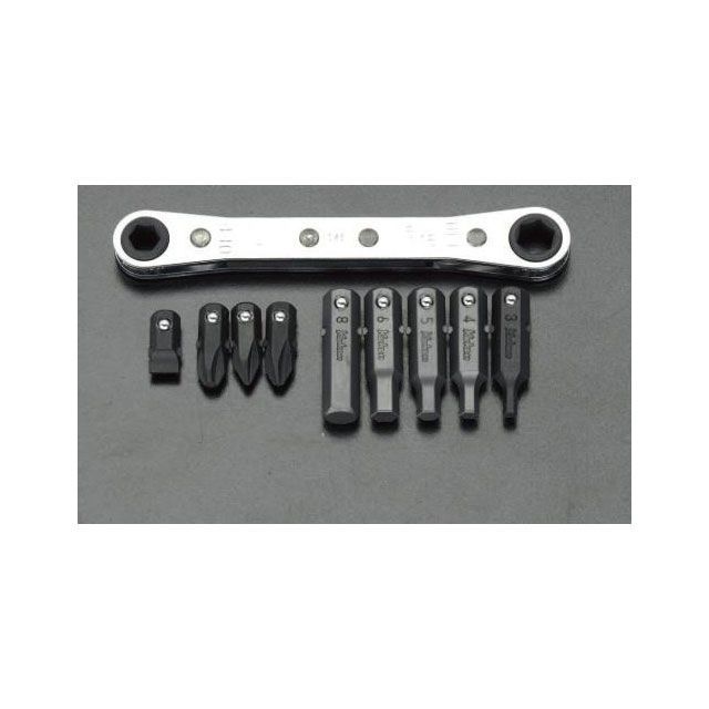 ESCO 1/4”Hex １番ウッドビット仕掛ける（ラチェット付） EA550KD エスコ お手々物の具