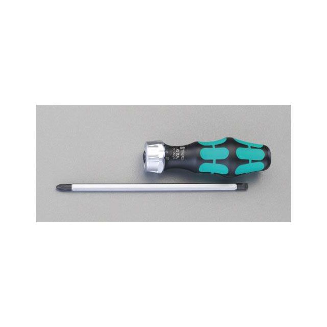 ESCO ＃2x6mm + - ドライバー（差替・ラチェット式） EA564AR エスコ ハンドツール