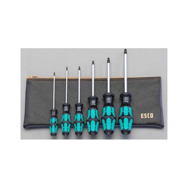 ESCO 2.0-6.0粍/6本組 Ball-Hex １番ウッド EA573SE エスコ お手々物の具