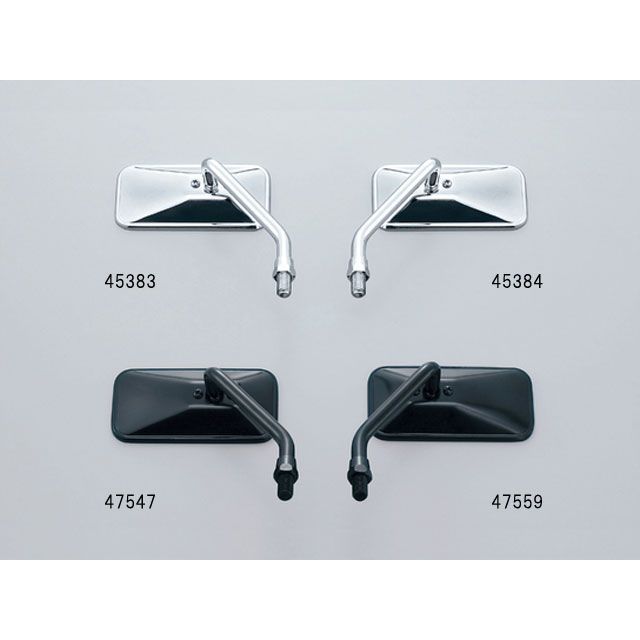 楽天市場】デイトナ DAYTONA ショート ステムミラー スクエア 57×112mm