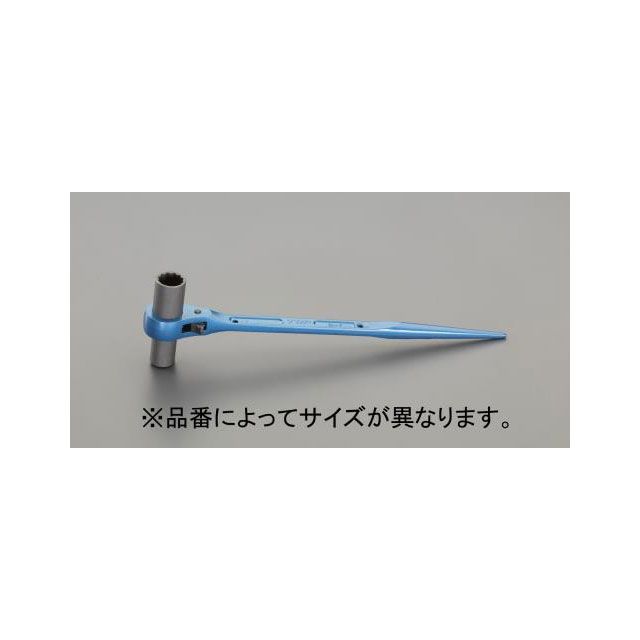 ESCO 19x24mm/311mm 両口ラチェットレンチ（ロング） EA602AG-19 エスコ ハンドツール