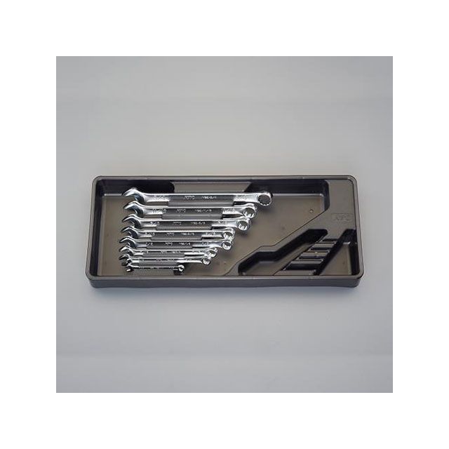 ESCO 8本組/1/4”-3/4” 片目片口スパナ EA614B-100 エスコ ハンドツール