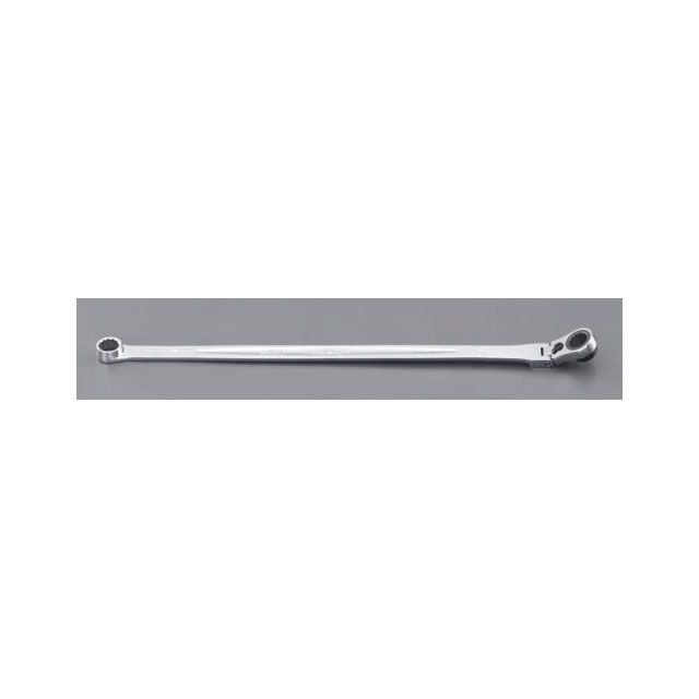 ESCO 19粍/460粍 超ロングラチェットメガネレンチ（首振型） EA614HS-59 エスコ お手々物の具