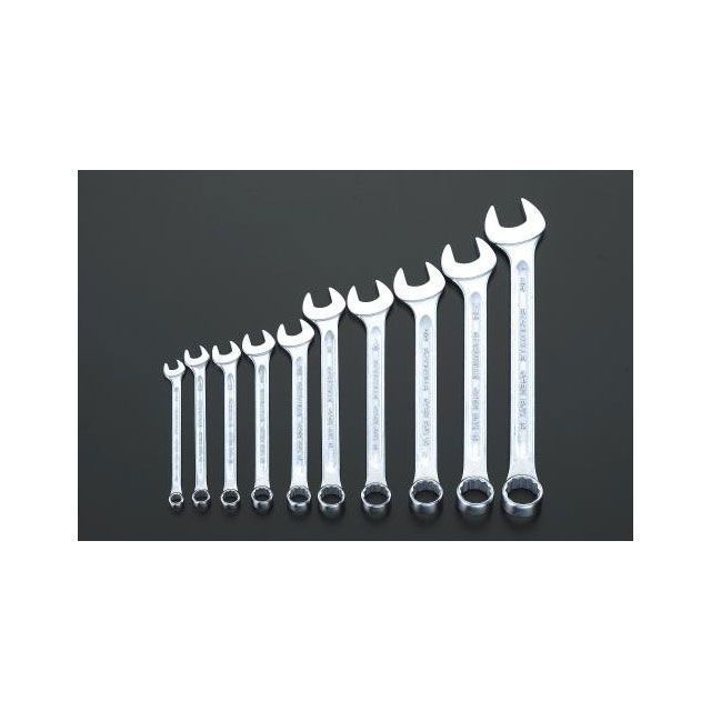 ESCO 10本組/1/4”-3/4”片目片口スパナ EA614SV エスコ ハンドツール