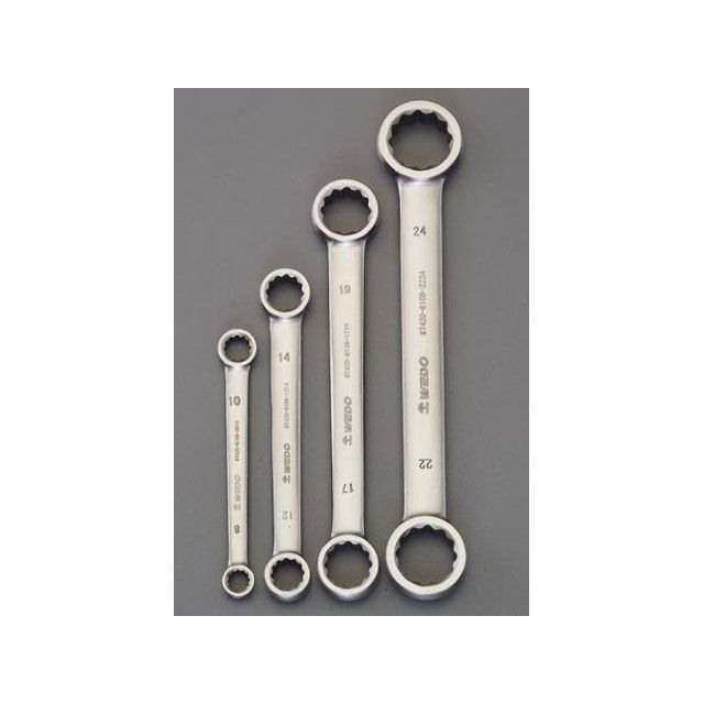 ESCO 4本組/8-24mm 両口メガネレンチ（ステンレス製） EA616BS-100 エスコ ハンドツール｜パークアップ 店