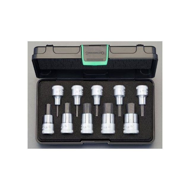ESCO 1/2”DR/4-17mm INHEX ビットソケット EA617ZL-1 エスコ ハンドツール|パークアップ 店