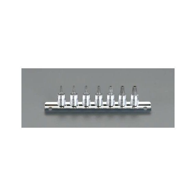 ESCO 1/4”DR/7個組 Bore Torx ビットソケット EA618AX エスコ ハンドツール