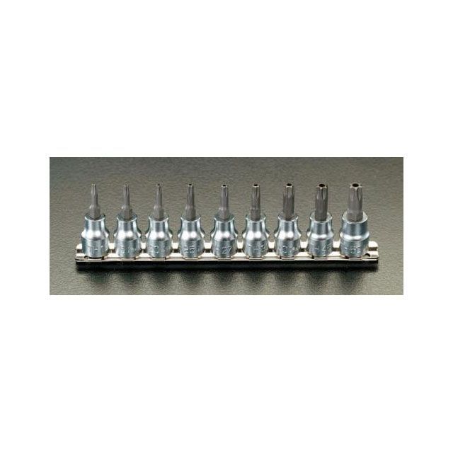 ESCO 3/8”DR/T10-T50 Bore-Torx ビットソケットセット EA618BN エスコ ハンドツール