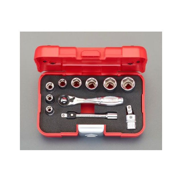 ESCO 1/4”DR ソケットレンチセット EA618H-7 エスコ ハンドツール
