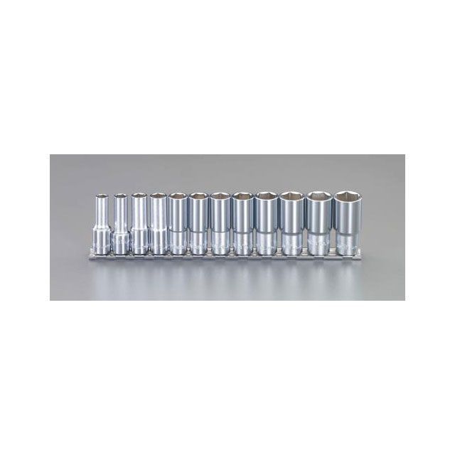 ESCO 3/8”DR ディープソケットセット EA618JL-100 エスコ お手々物の具