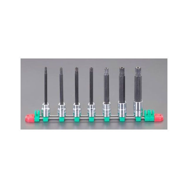 ESCO 1/2”DR/T30-T70 TORX ビットソケット（イジリ止） EA618RS-700 エスコ お手々物の具
