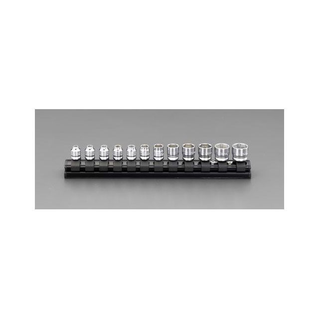 ESCO 1/4”DR/12個 ソケットセット（Z-EAL） EA619LA-1 エスコ ハンドツール 7,417円