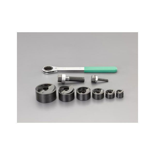 ESCO 22.5-61.5mm パンチセット（ラチェットハンドル付） EA620GC エスコ 電動工具｜パークアップ 店 68,604円