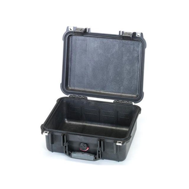 ESCO 371x258x152mm/内寸 防水ケース（黒/ウレタン無） EA657-145NF エスコ 作業場工具