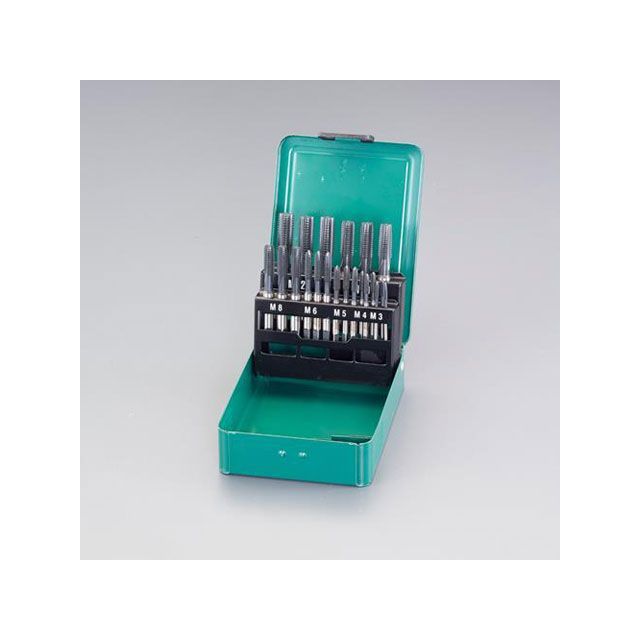 ESCO M3-M12 タップセット（HSS） EA683PF エスコ ハンドツール｜パークアップ 店