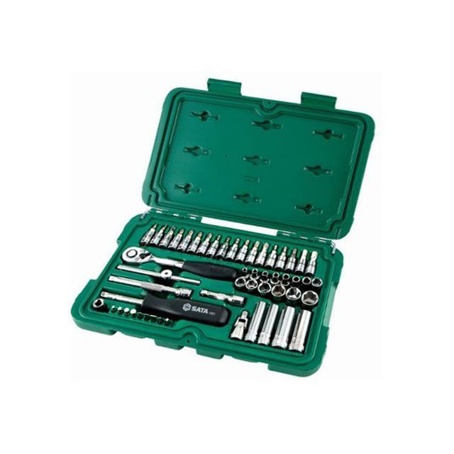 ESCO 1/4”DR ソケットレンチセット（ミリサイズ） EA687AA-1 メーカー在庫あり エスコ ハンドツール