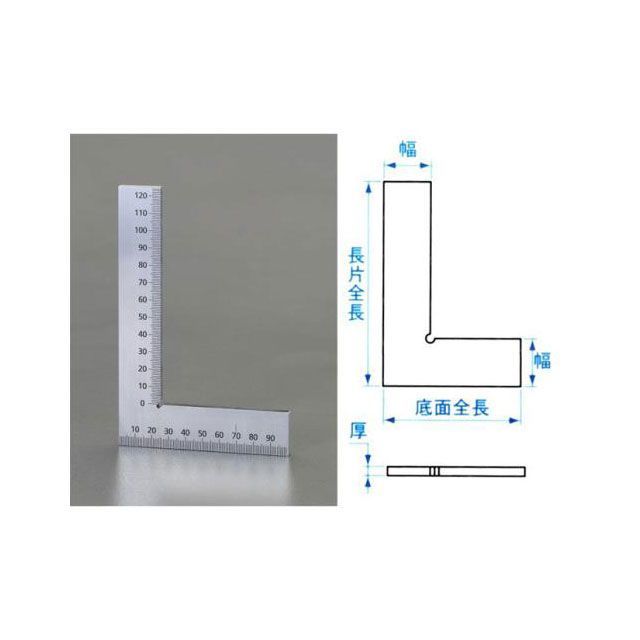 ESCO 150x100mm スクエアー・平型(目盛付) EA719AN-2 エスコ 計測機器|パークアップ 店