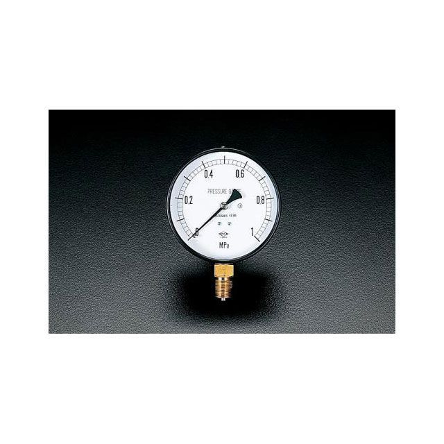 ESCO G 3/8”/100mm/0-2.5MPa 圧力計 EA729BD-25 エスコ 計測機器