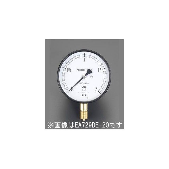 ESCO G 3/8”/100mm/0-3.0MPa 圧力計 EA729DF-30 エスコ 計測機器