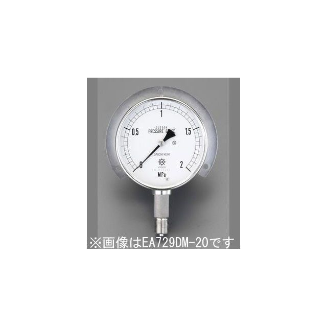 ESCO G3/8”/100粍/0- 10MPa 唾液付剪断応力計（ステンレス鋼） EA729DN-100 エスコ 位置づける設備