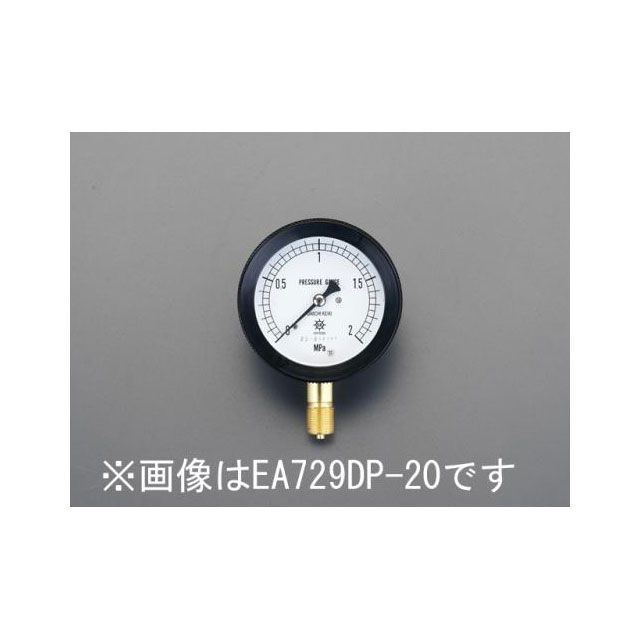 ESCO G 3/8”/100mm/0-3.0MPa 密閉型圧力計 EA729DR-30 エスコ 計測機器