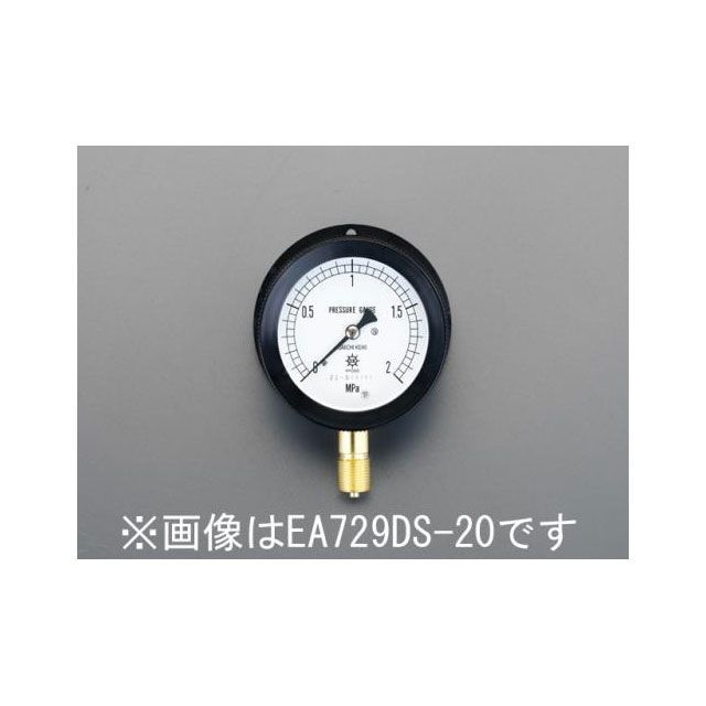 ESCO G 3/8”/100mm/0-3.0MPa 圧力計（つば付密閉） EA729DT-30 エスコ 計測機器