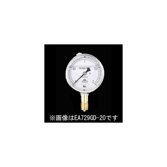 ESCO 100粍/0-2.0MPa 翦断応力計（グリセロール入） EA729GF-20 エスコ 価値付ける計器
