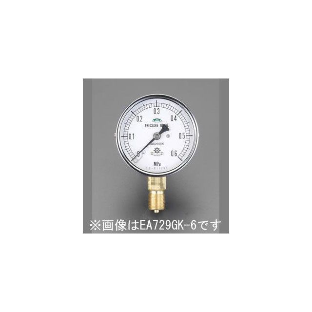 ESCO 75粍/0-1.0MPa 翦断応力計（耐脈動圧形） EA729GL-10 エスコ 価値付ける計器