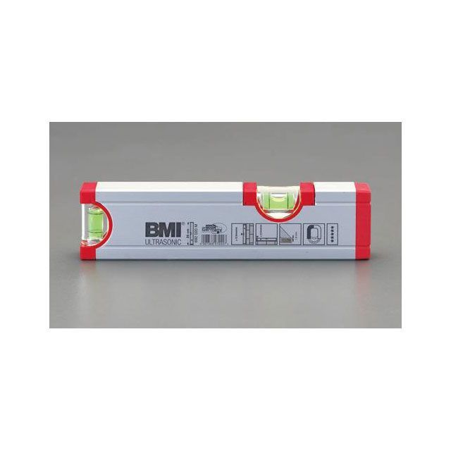 ESCO 200粍 軽銀気泡管水準器器（磁石付） EA735-20M エスコ 価値付ける計器