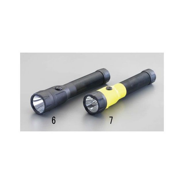 ESCO 充電式 フラッシュライト/LED（黄・黒） EA758SD-7 エスコ 光学用品