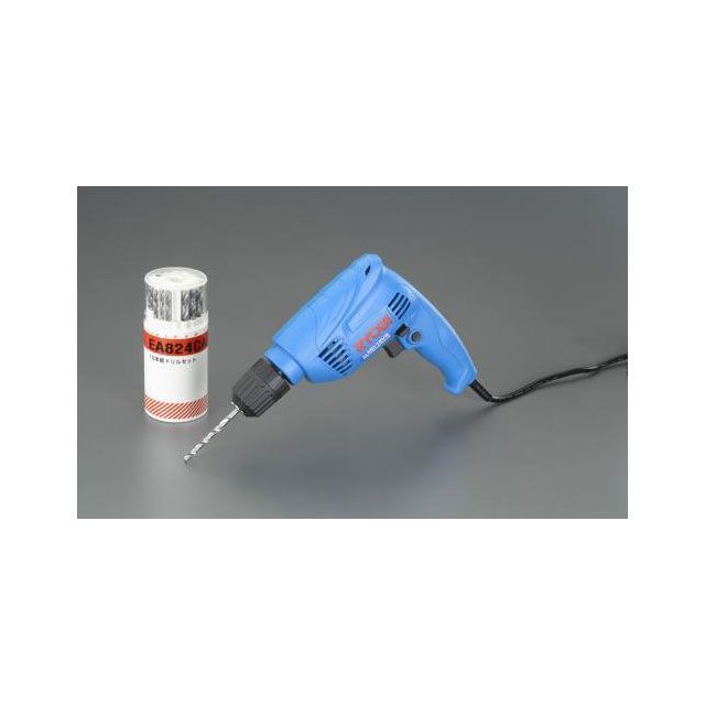 ESCO 10mm/240W 無段変速・電気ドリルセット（正逆転付） EA801A-6SA エスコ 電動工具｜パークアップ 店