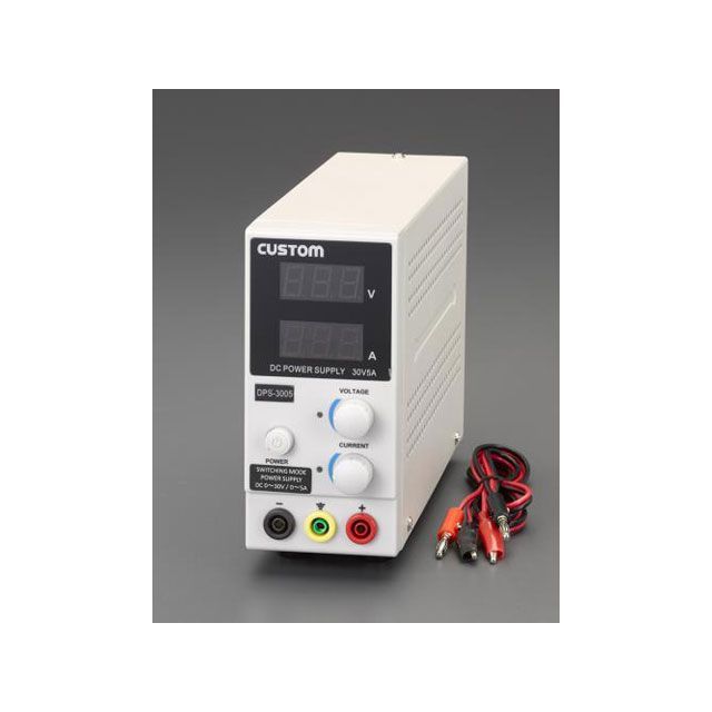 ESCO AC100V&rarr; 0-30V/5.0A 直流安定化電源 EA812-14 エスコ 作業場工具｜パークアップ 店