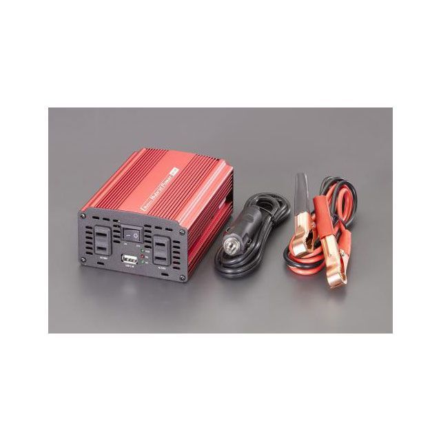 ESCO DC24V→AC100V/300W インバーター EA812JA-4D メーカー在庫あり エスコ 洗車・メンテナンス 8,080円
