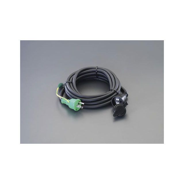 ESCO AC125V/15A/10m 延長コード（アース付/防雨型） EA815GB-37 メーカー在庫あり エスコ 作業場工具