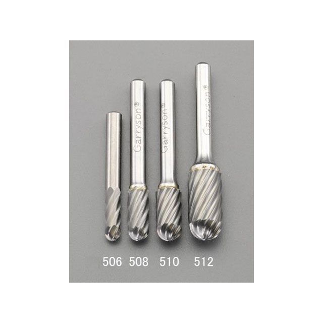ESCO 快削 12x25mm/6mm軸 超硬カッター（ステンレス用） EA819JB-512 エスコ 切削工具