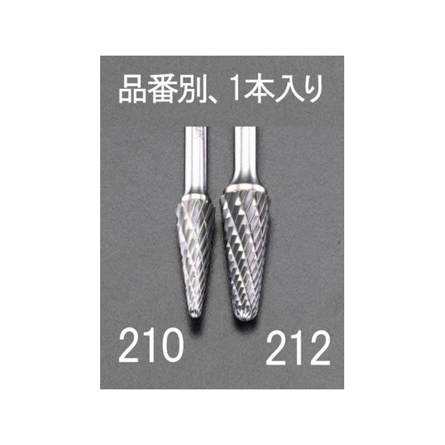 ESCO 10x27mm/6mm軸 超硬カッター（鉄・鋳物用） EA819JC-210 エスコ 切削工具