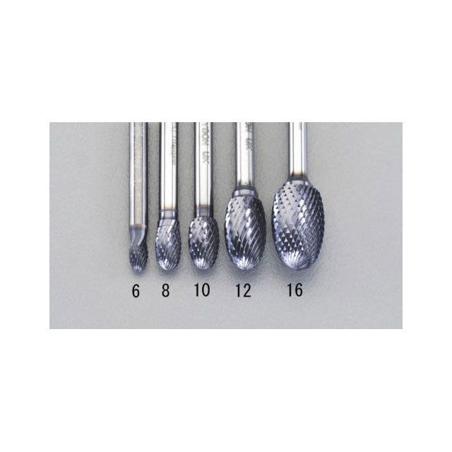 ESCO 16x25mm/6mm軸 Coated 超硬バー EA819VG-16 エスコ 切削工具