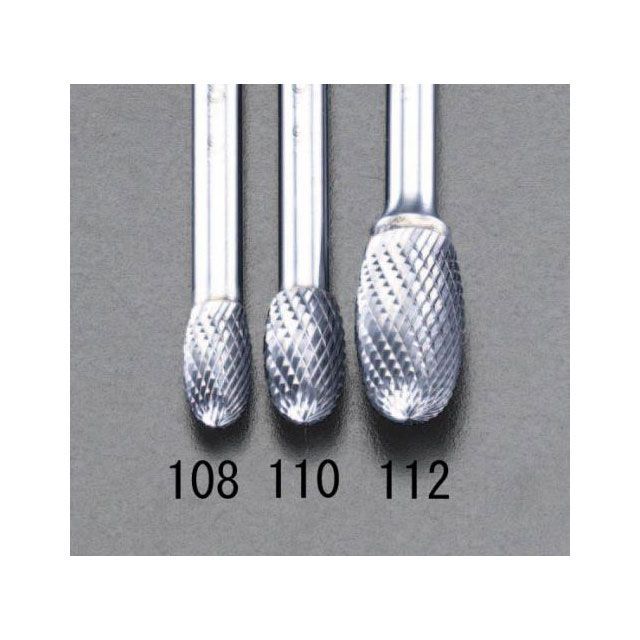 ESCO 12x22mm/6mm軸 Coated 超硬バー EA819VG-112 エスコ 切削工具
