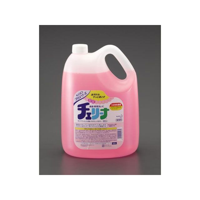 ESCO 4.5Lx4個 食器膳立て物の具用用中性洗剤（チェリーナ） EA922KA-4B エスコ 制作室手道具